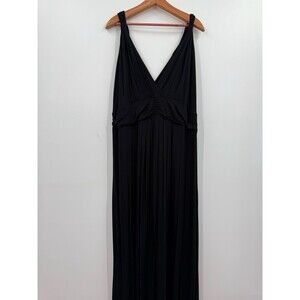 Iman Maxi Dress 3X Back Sleeveless Jersey Knit Comfort Casual Basic Capsule